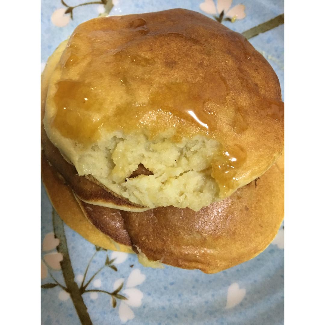 【减脂早餐】无油香蕉松饼（超简单）