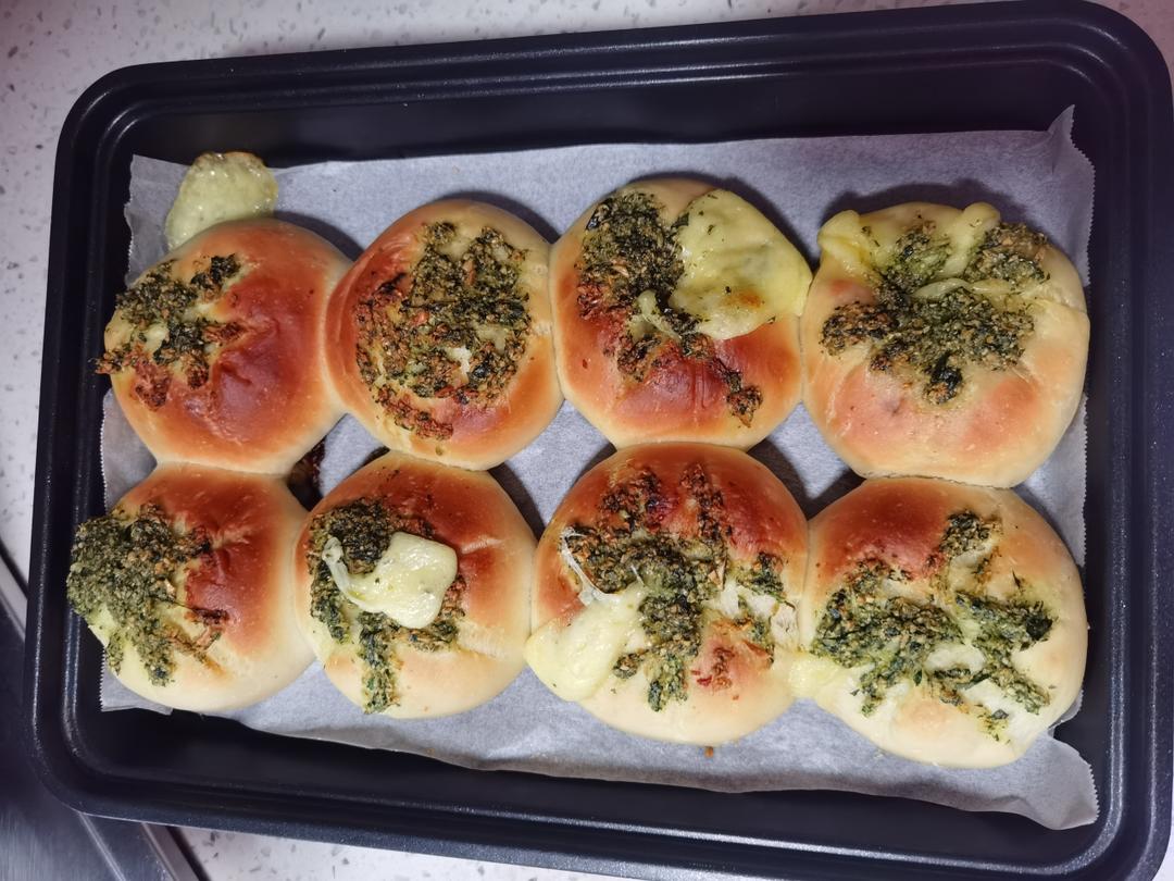 蒜香火腿芝士面包