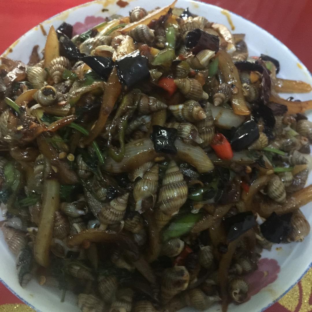 辣炒海螺丝
