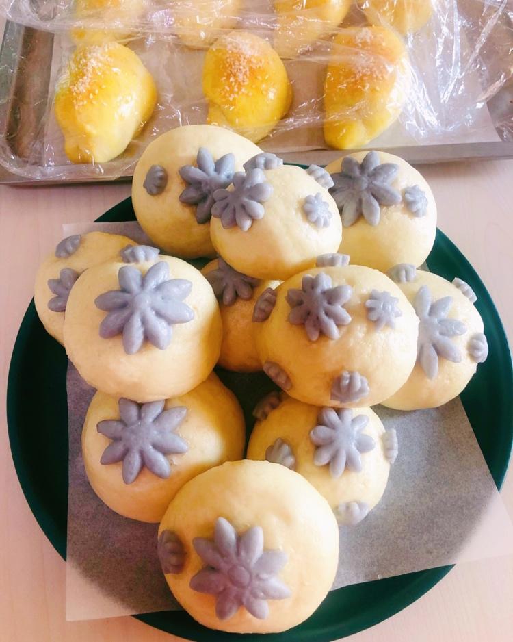 自制无油奶黄包