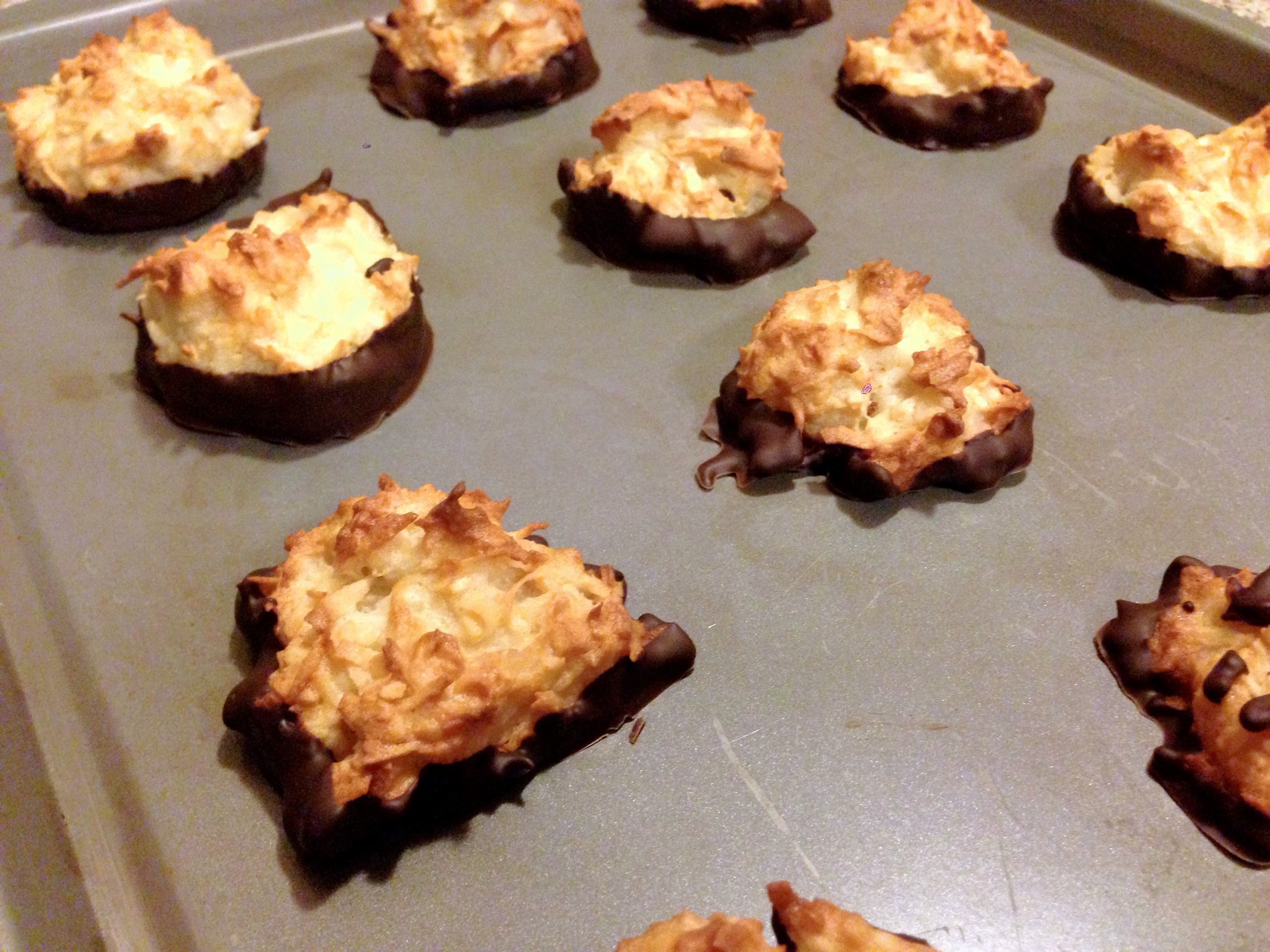 巧克力底椰丝macaroons