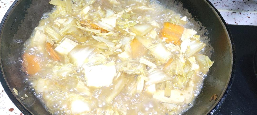 冬季最爱的家常菜！大白菜炖大豆腐或干豆腐