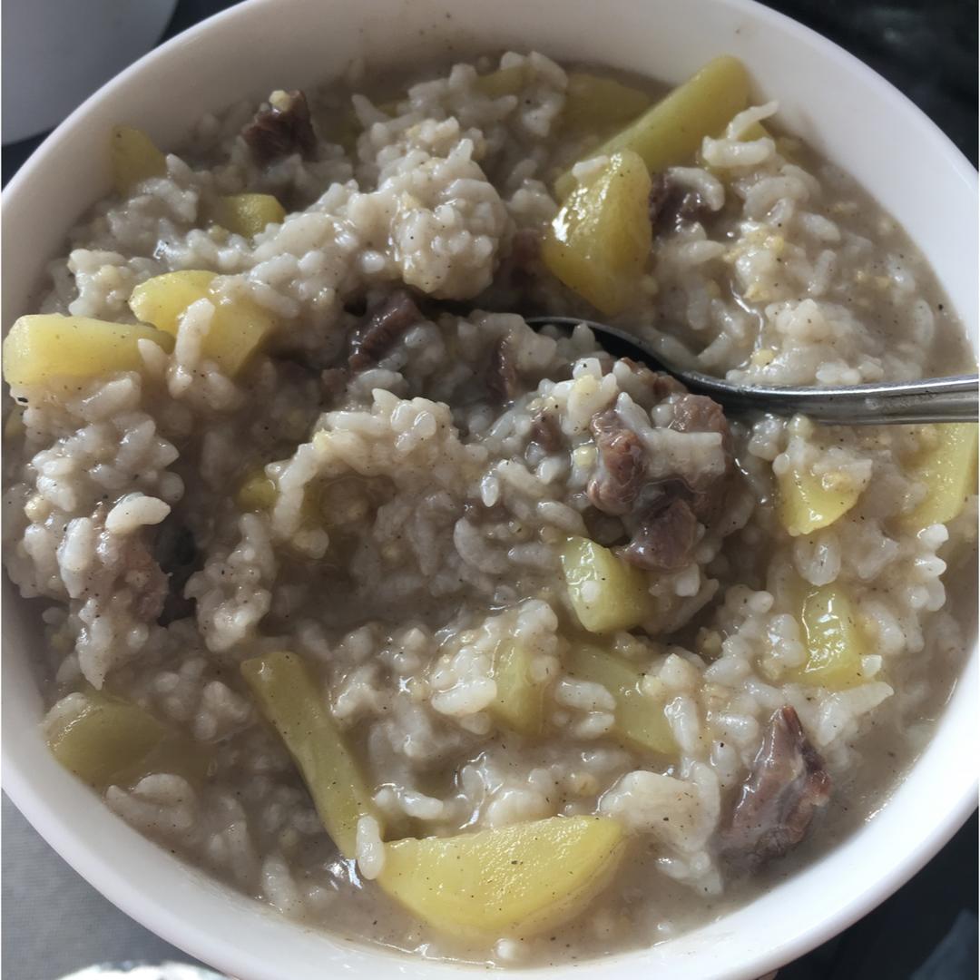 土豆牛肉粥