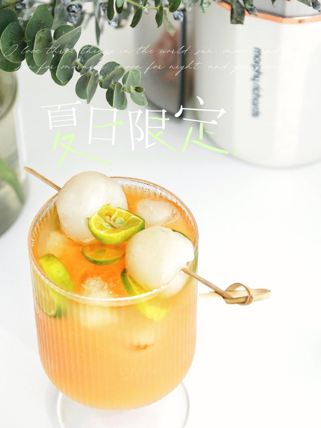 夏日限定，无须另外加糖清甜可口的荔汁嫣红茶