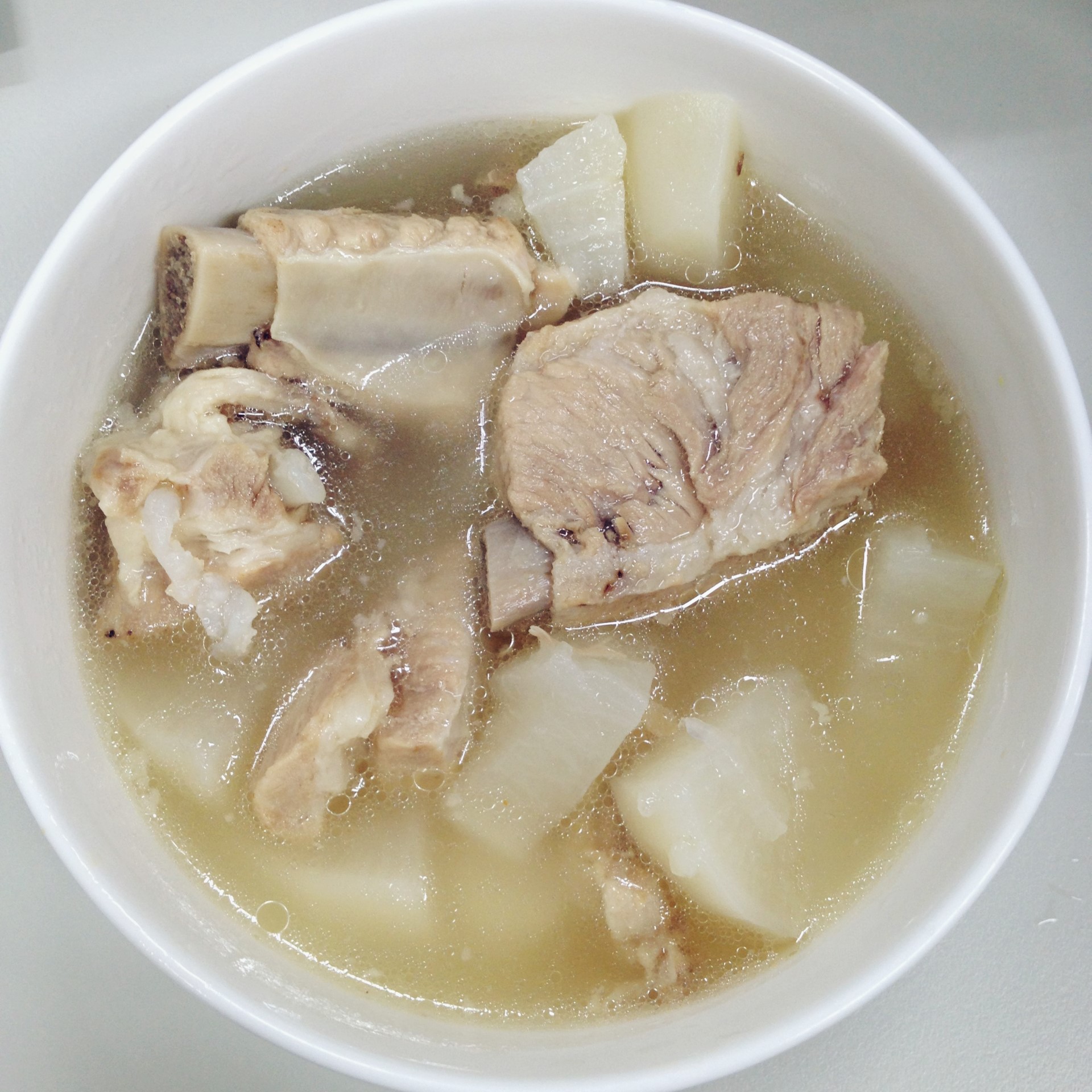 坚果提做的小排萝卜汤