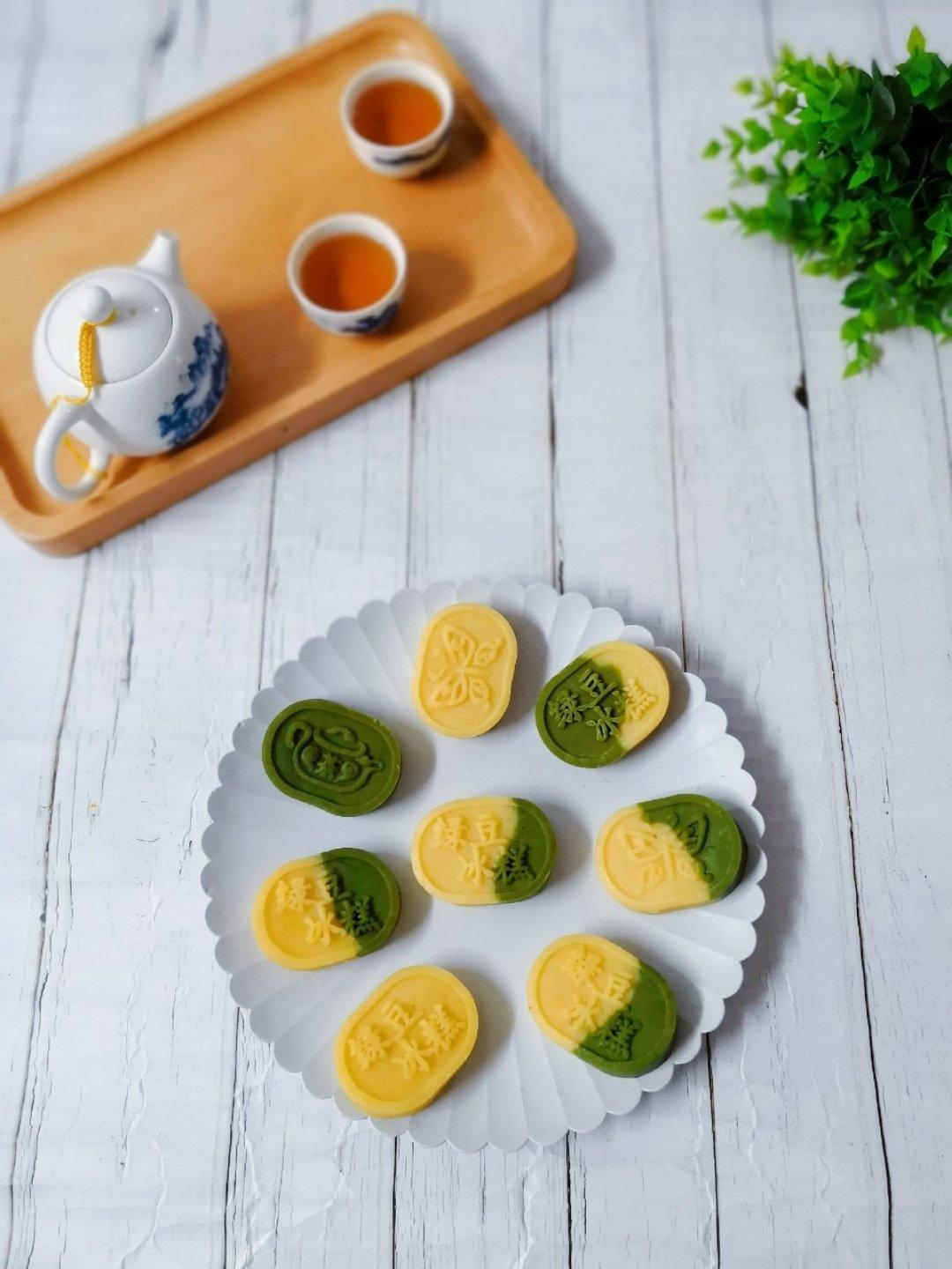 绿豆糕（不用过筛，不用破壁机）