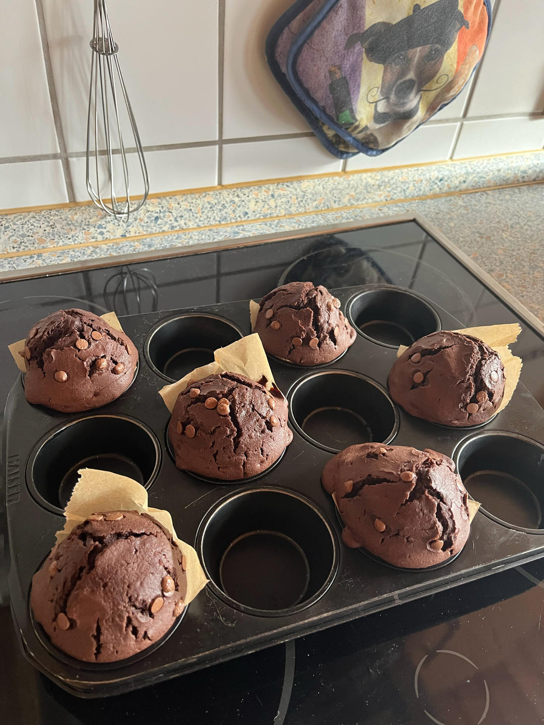 Double chocolate chip muffins