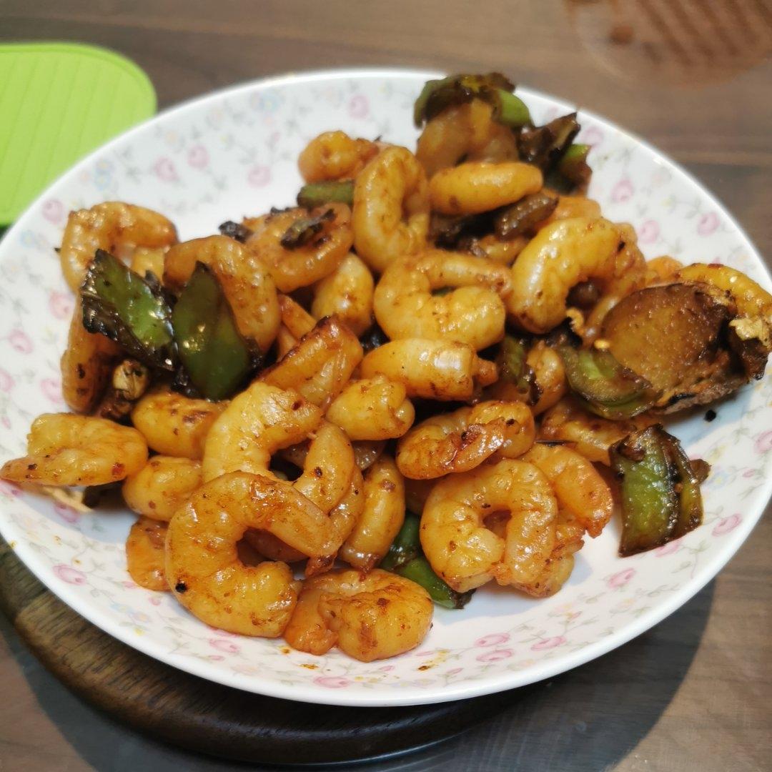 青椒炒虾仁