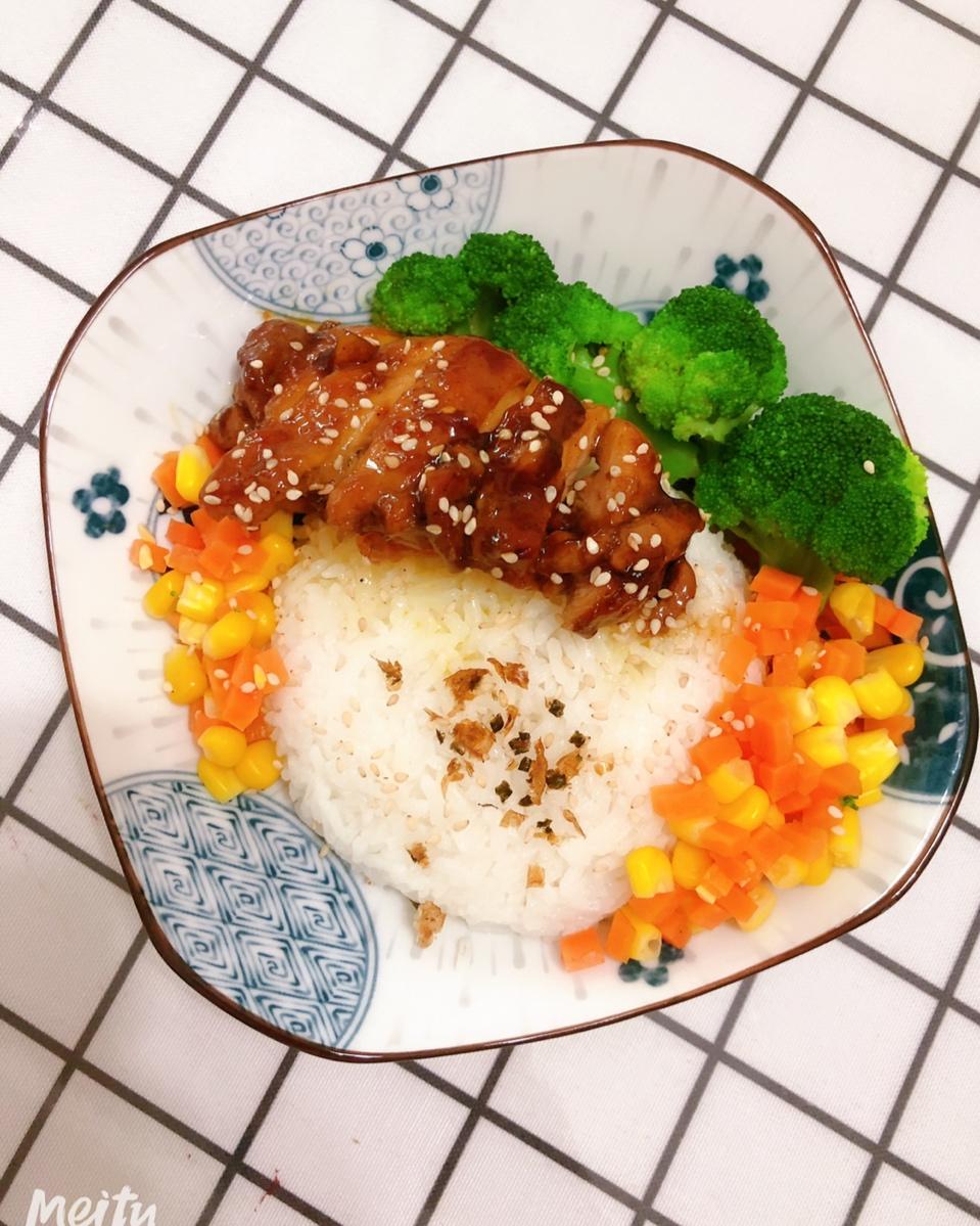 厨房小白也能学会的「照烧鸡腿饭」