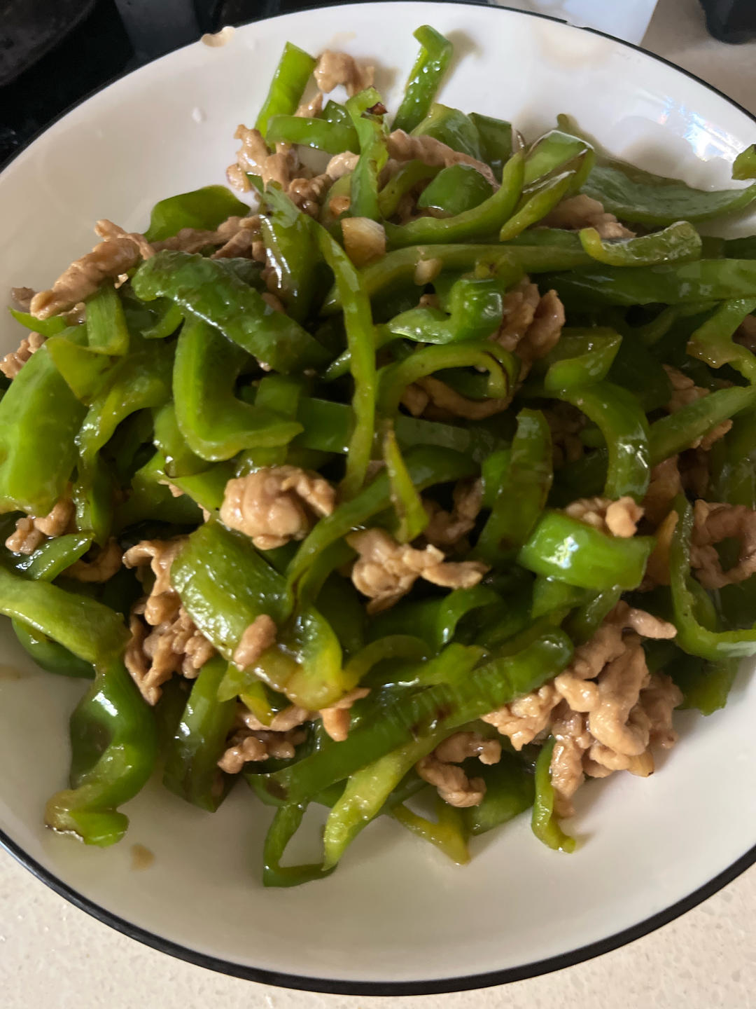 ‼️好吃到舔盘的青椒肉丝盖浇饭