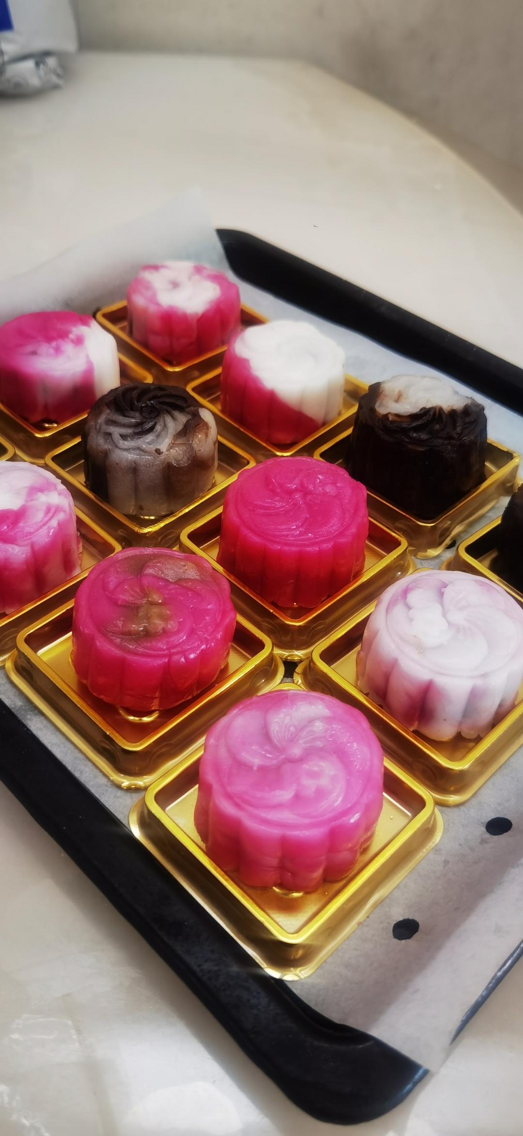 猫山王榴莲冰皮月饼，真正的纯榴莲馅