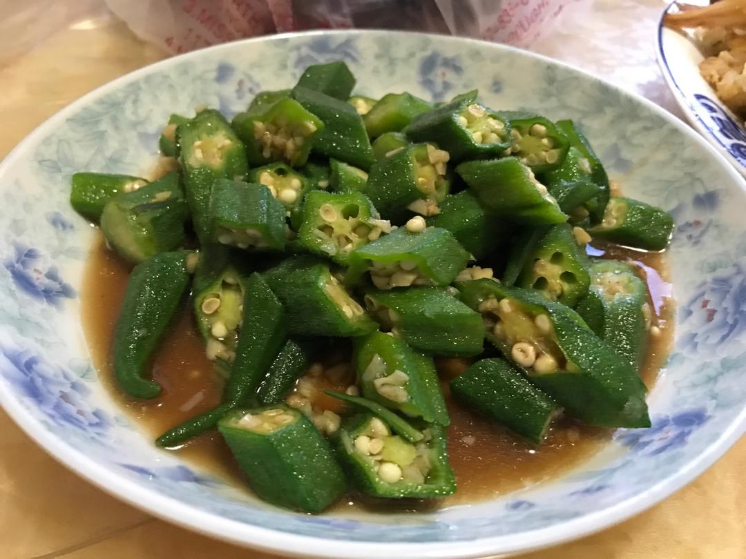 蒜香蚝油秋葵（下饭版）