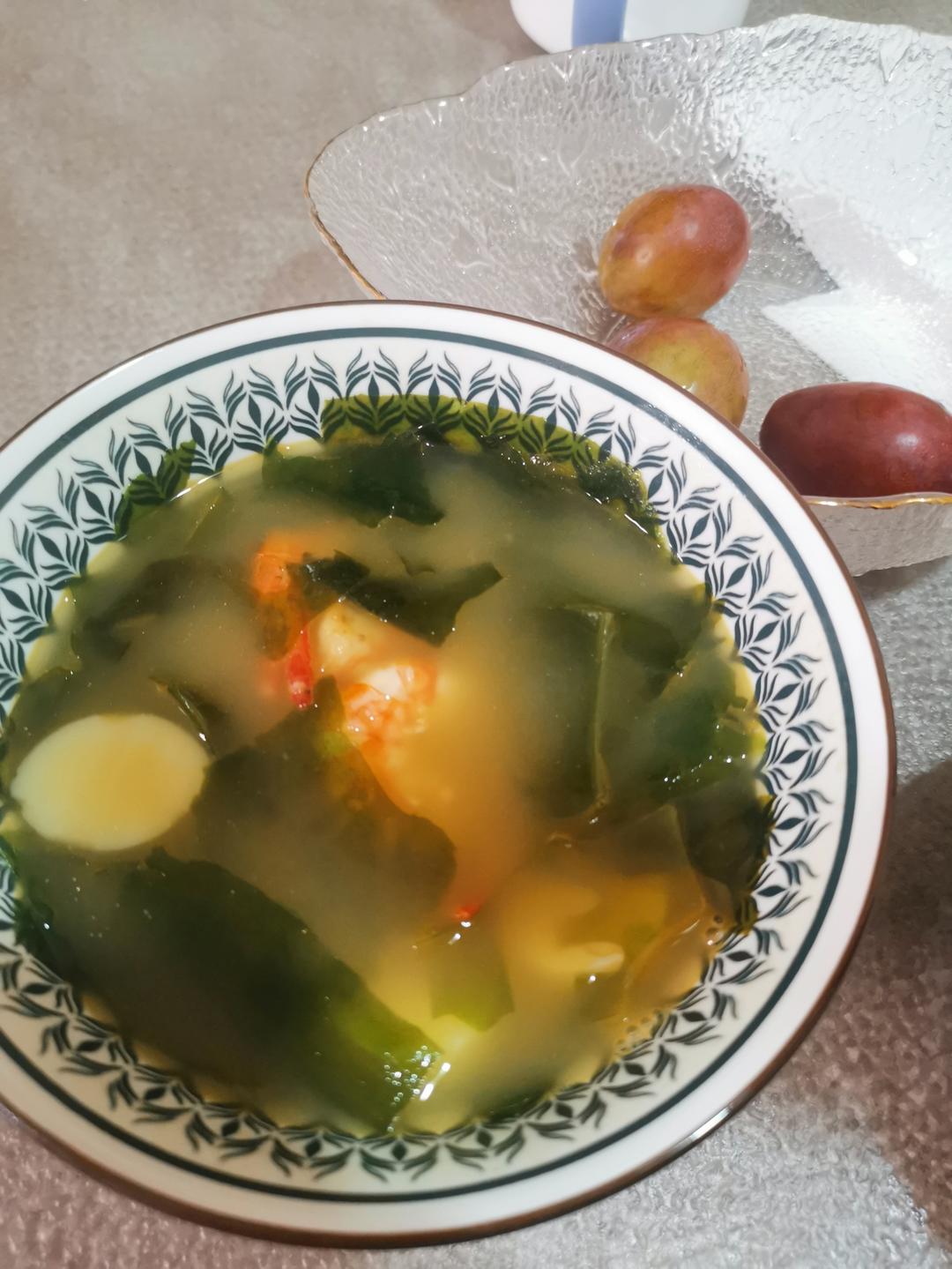 孩子增高汤 | 虾仁豆腐裙带菜汤