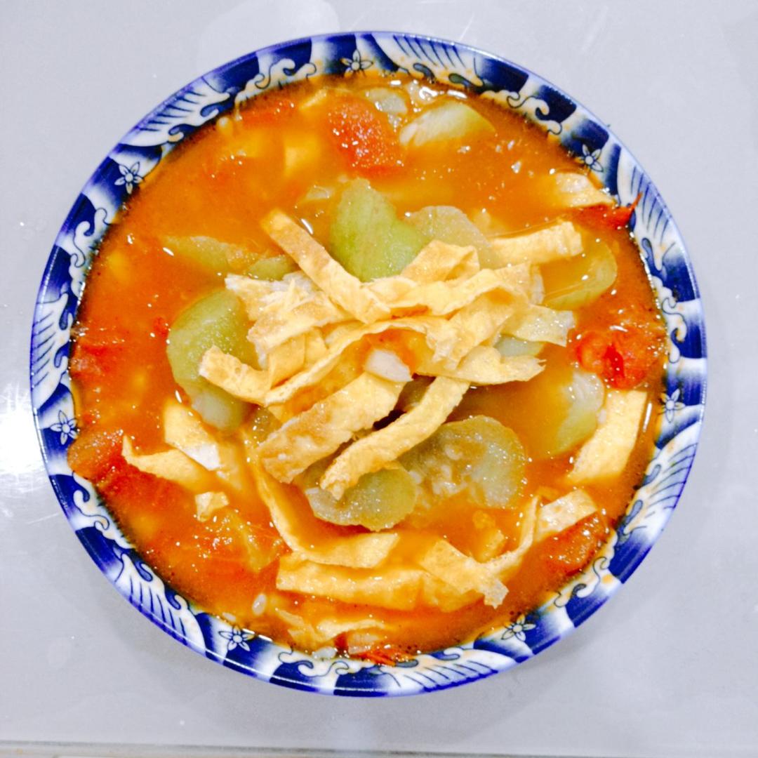 夏日必备【丝瓜番茄鸡蛋汤】酸甜开胃又营养