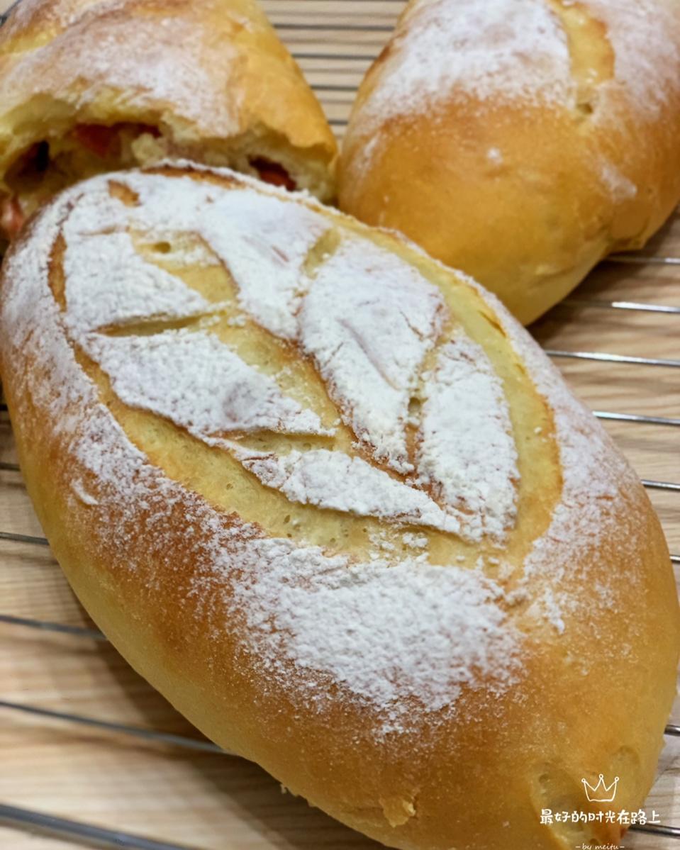 香肠（培根）芝士面包-老面版