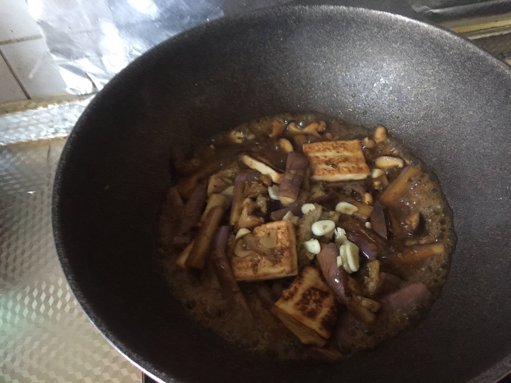 茄子香菇烧豆腐的做法 步骤10