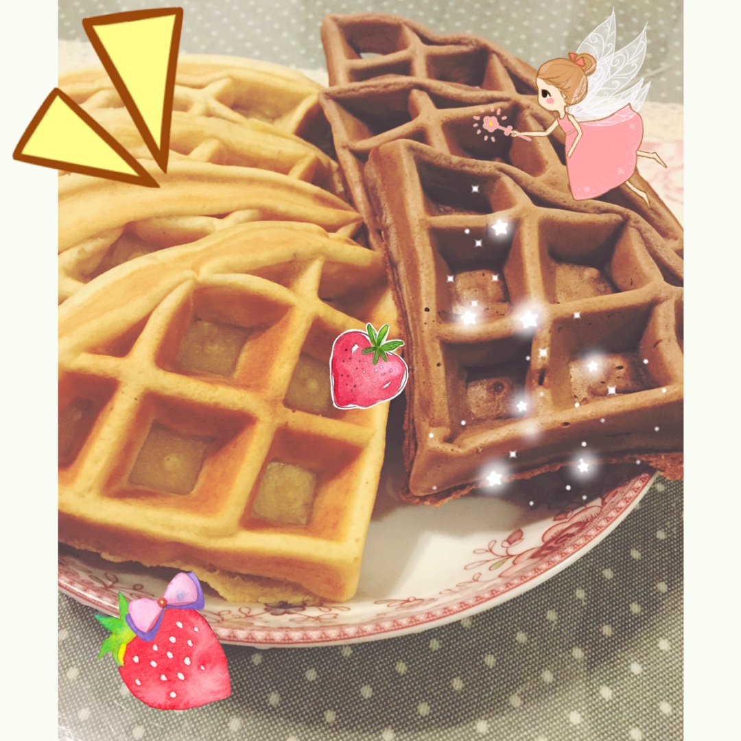 简单而且非常好吃的 优格华夫饼（酸奶华夫饼）