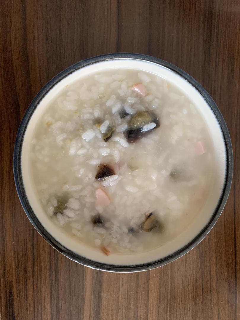 十五分钟快手之香滑皮蛋瘦肉粥(附五分钟电饭煲电压力锅更快捷方法)