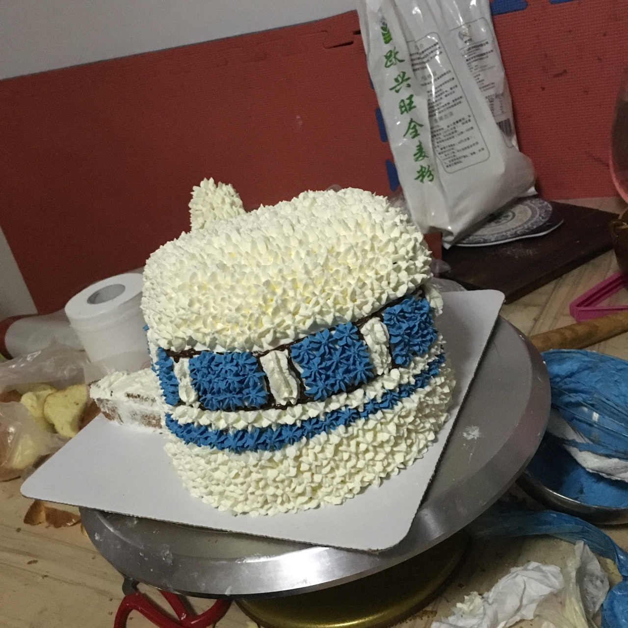 立体小飞机奶油蛋糕