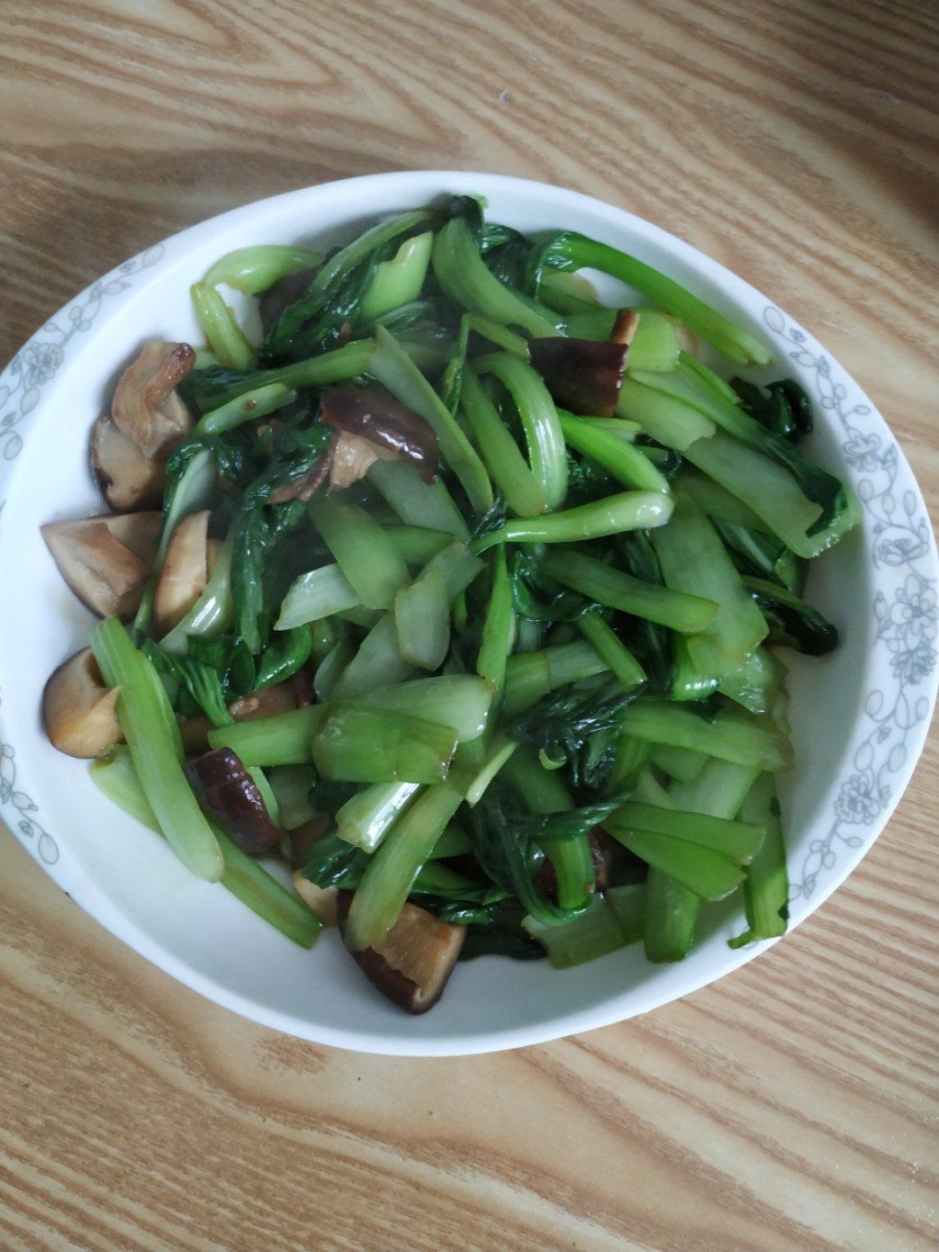 蚝油香菇油菜