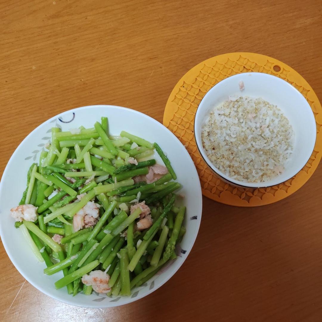 芦笋炒虾仁