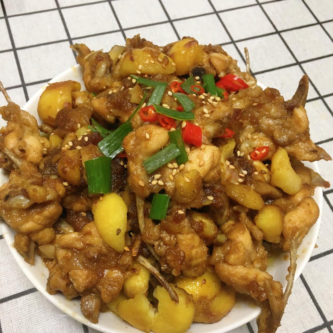 板栗烧鸡