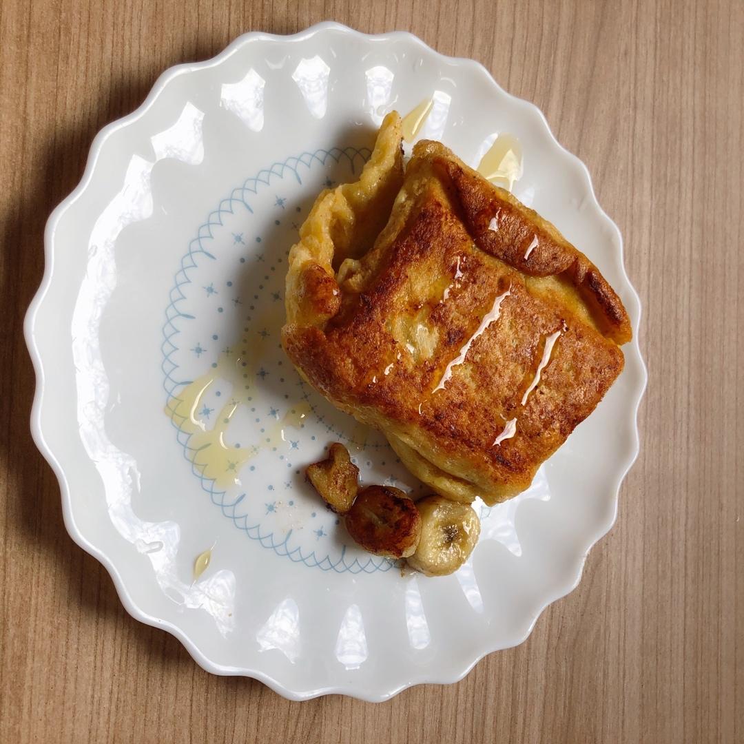 香蕉泥花生酱西多士