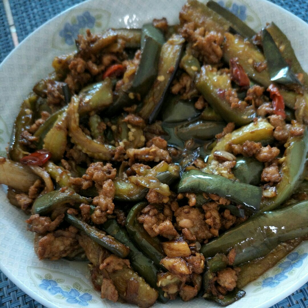 红烧肉沫茄子