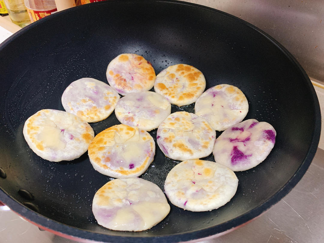 奶香紫薯饼