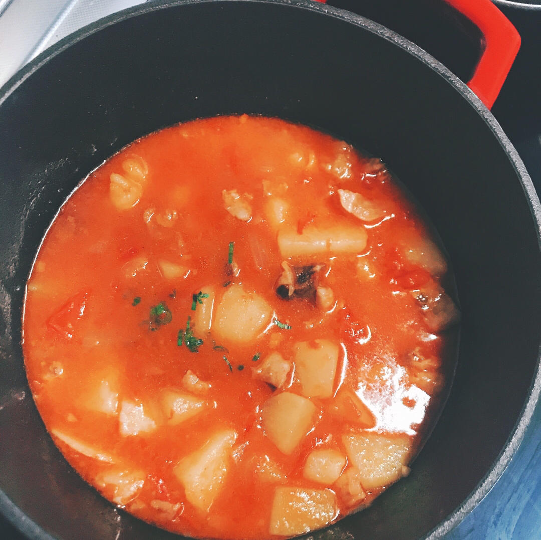 番茄土豆炖牛腩