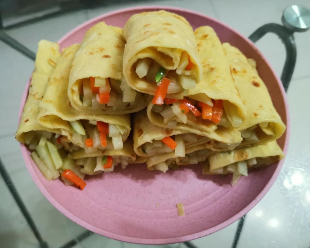 土豆丝卷饼的做法