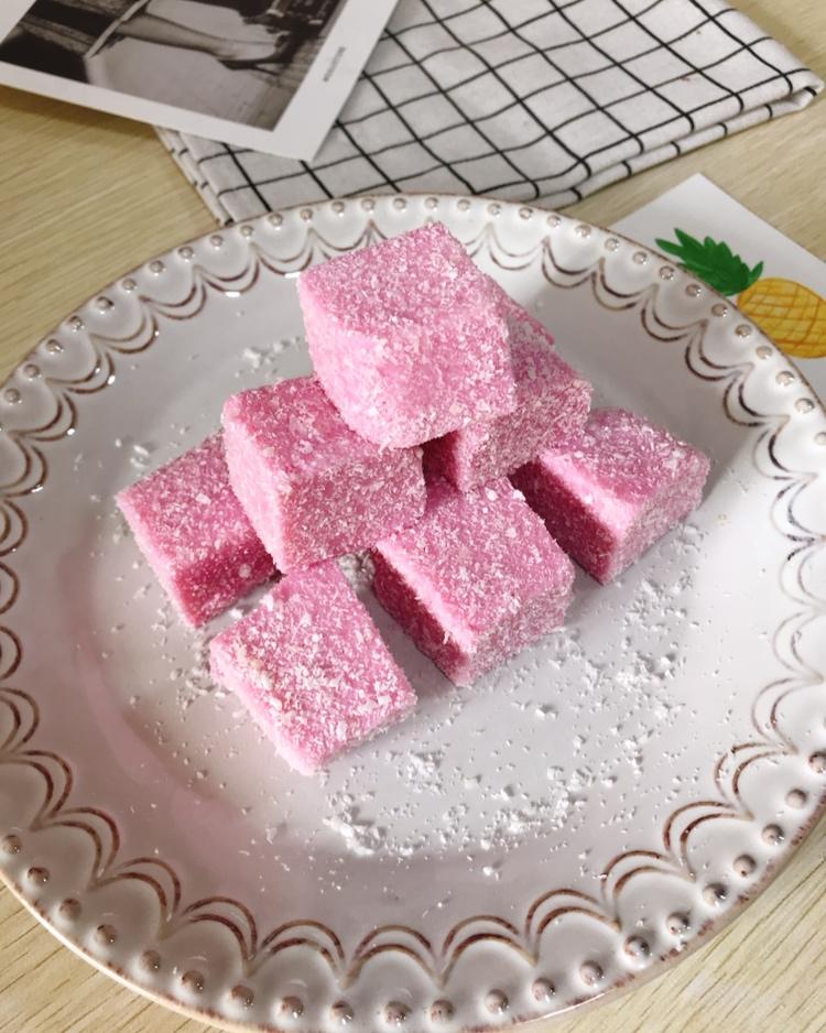 少女心爆棚的火龙果牛奶小方