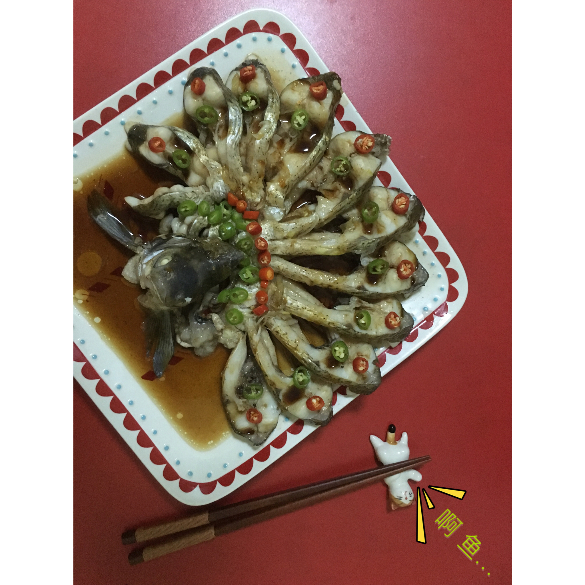 孔雀开屏清蒸鱼