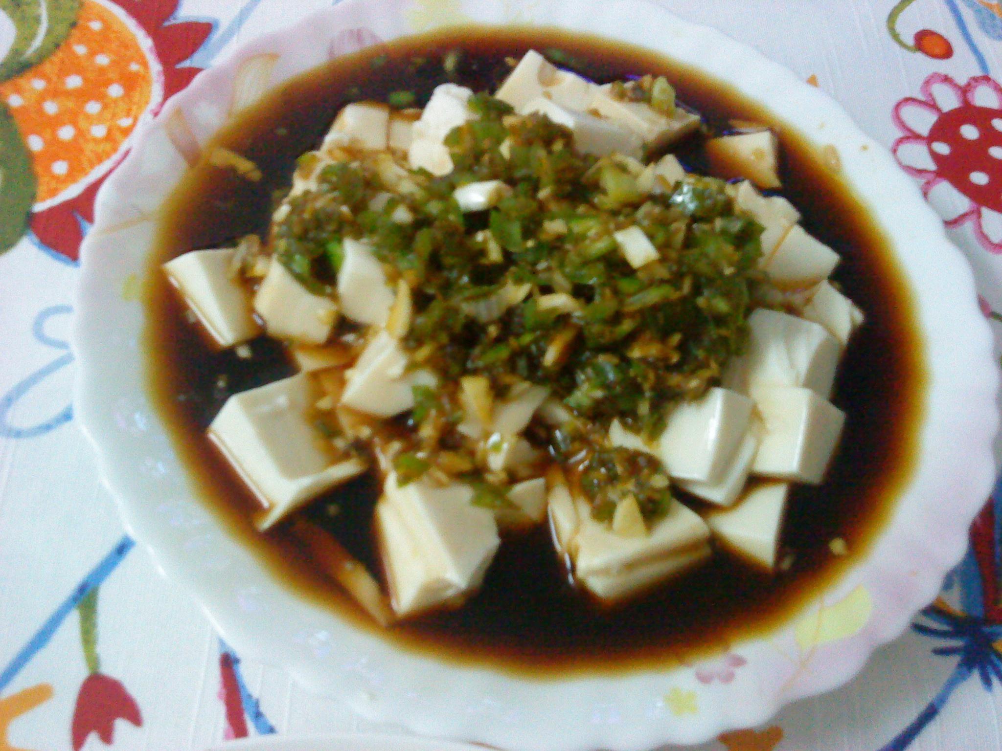 青椒拌豆腐的做法