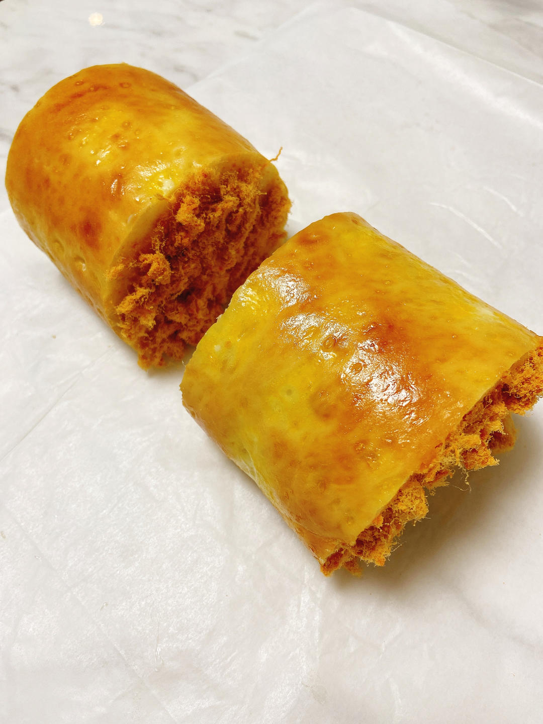 回忆的味道---肉松面包卷