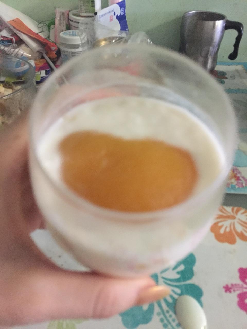 酸奶黄桃冻