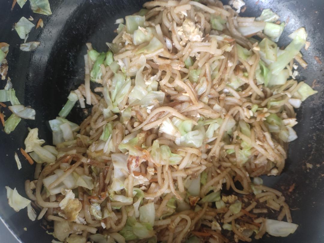 炒饼丝（饼丝可以自己做）