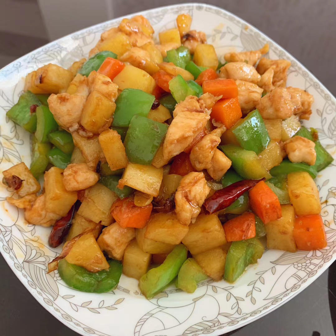 小鹿乱撞做的北京风味炒三丁