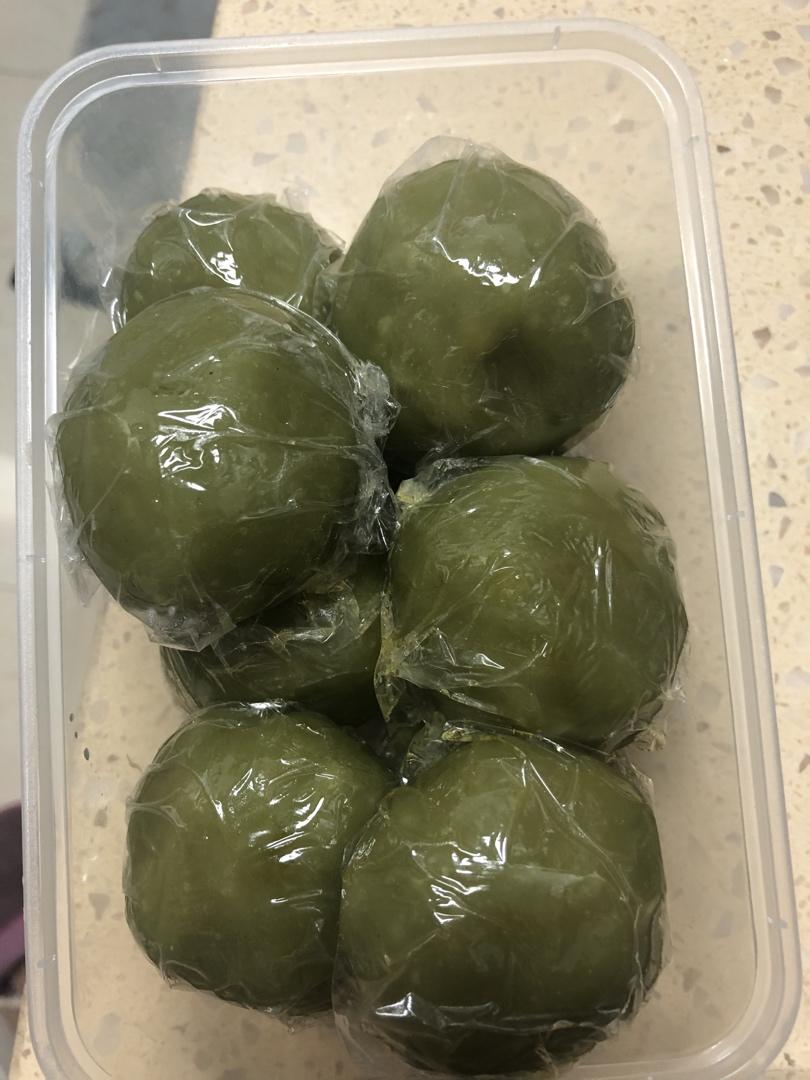 抹茶肉松蛋黄青团