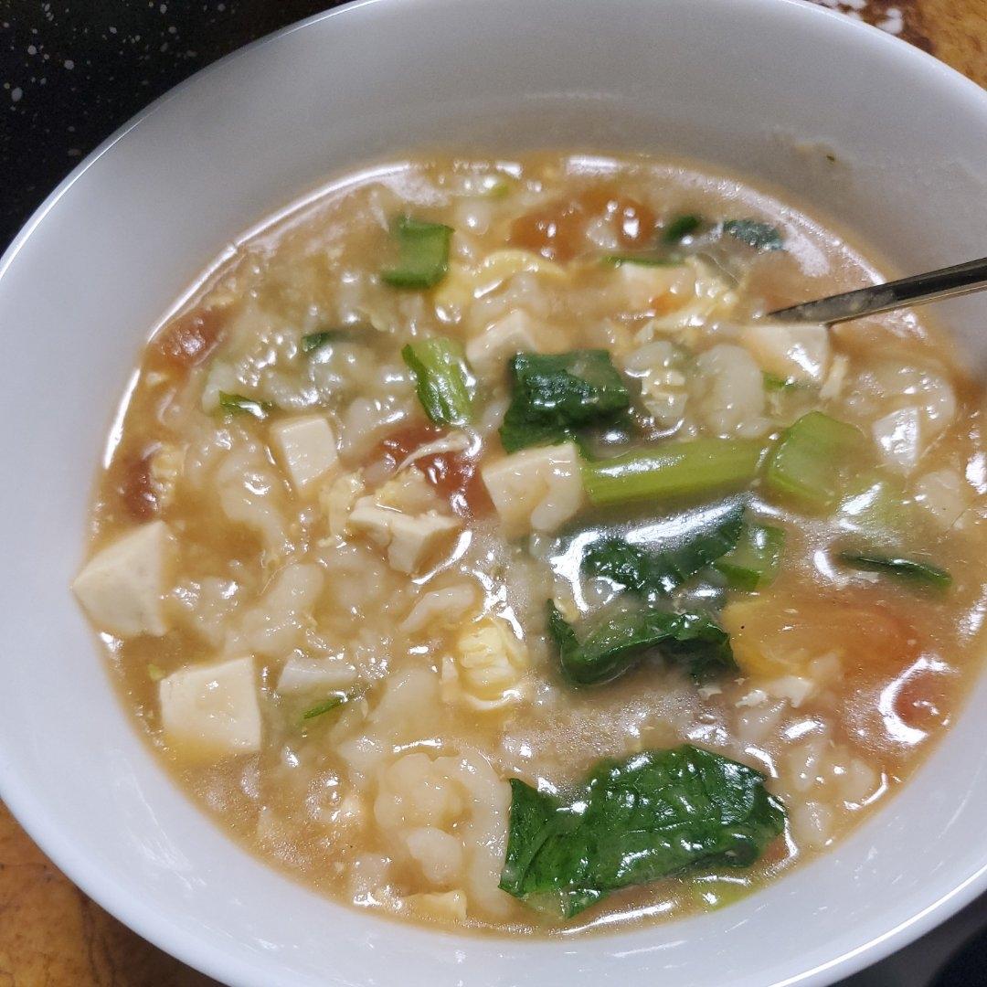 疙瘩汤～拌疙瘩手法视频