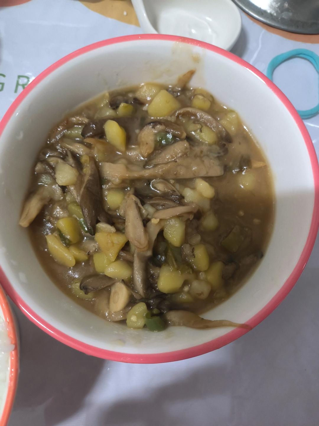 ㊙️香菇土豆肉沫拌饭❗️比外卖还好吃