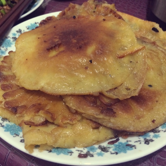 面粉鸡蛋薄饼 葱油甜面饼