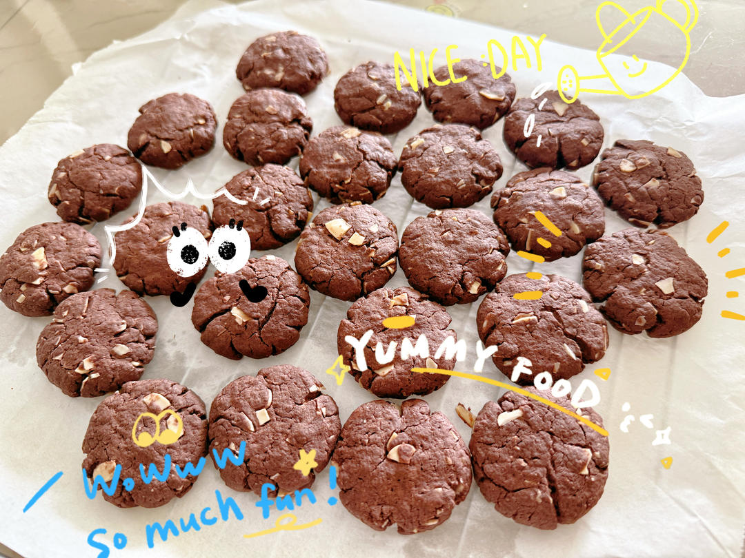 🍪巧克力曲奇｜免打发❗️零失败一次成功❗️