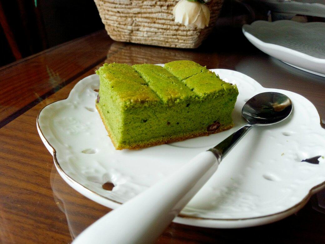 抹茶波点（条纹）蛋糕卷