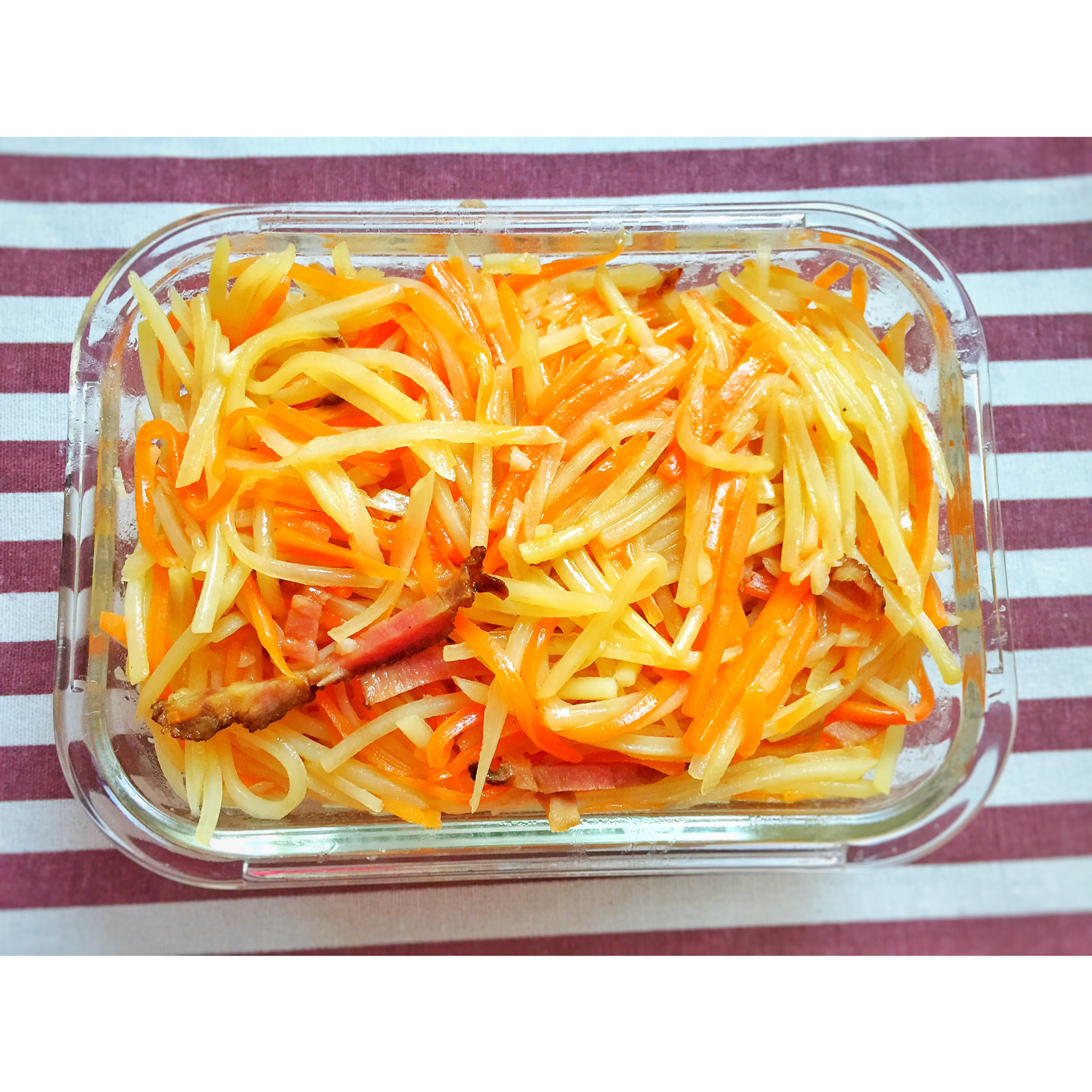 炒胡萝卜土豆丝