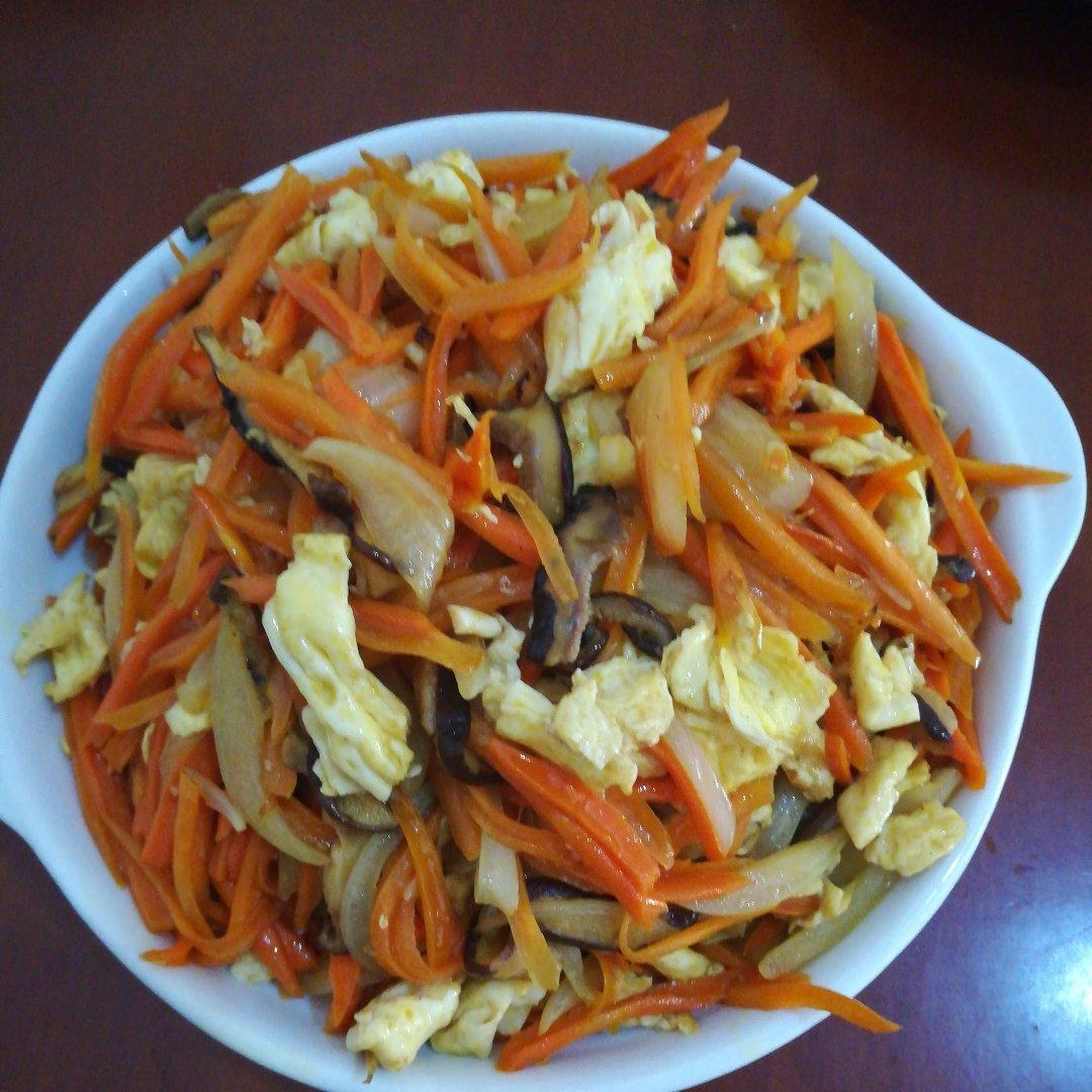 胡萝卜炒鸡蛋