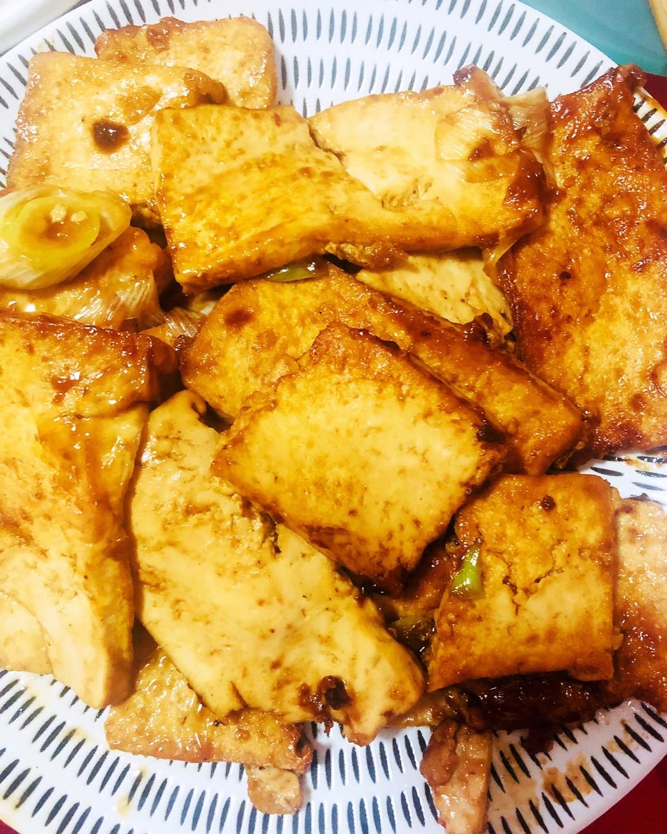 蚝油嫩豆腐