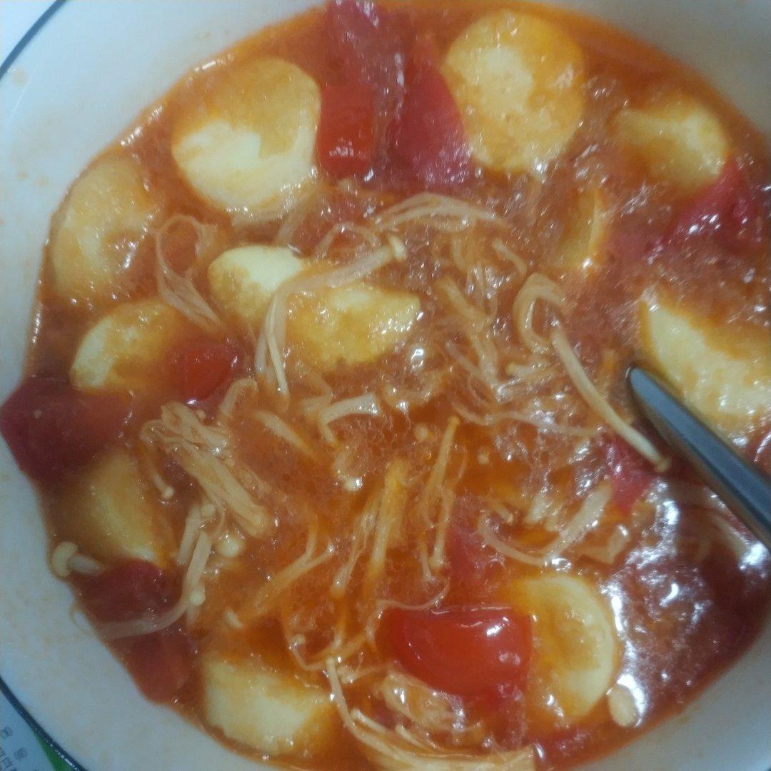 金针菇烧日本豆腐