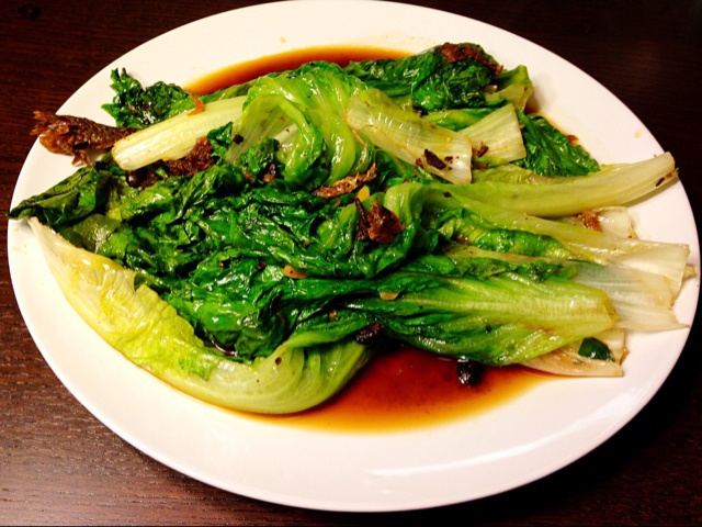 gretchen要减肥做的豆豉鲮鱼西生菜