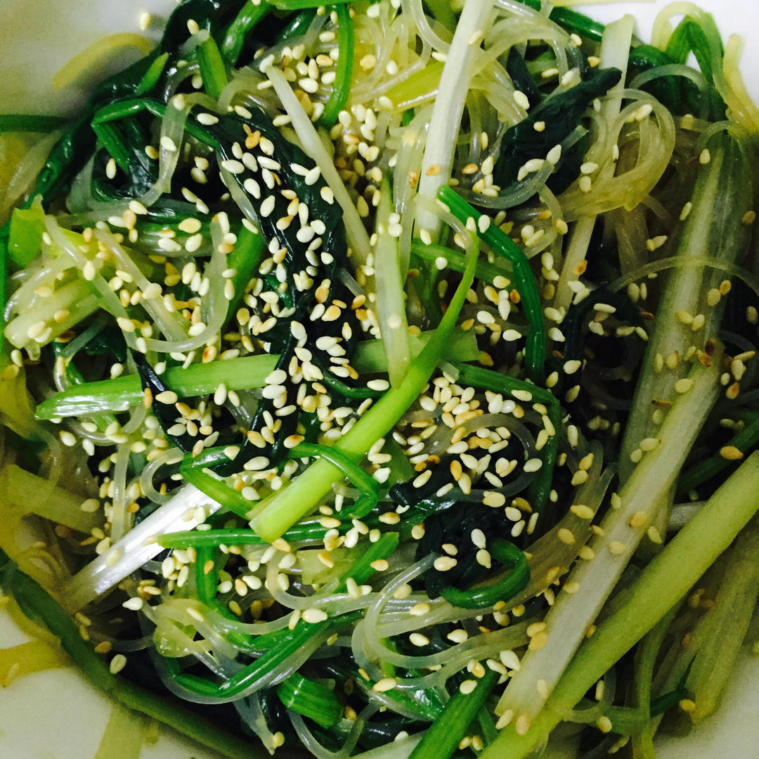 凉拌菠菜粉丝